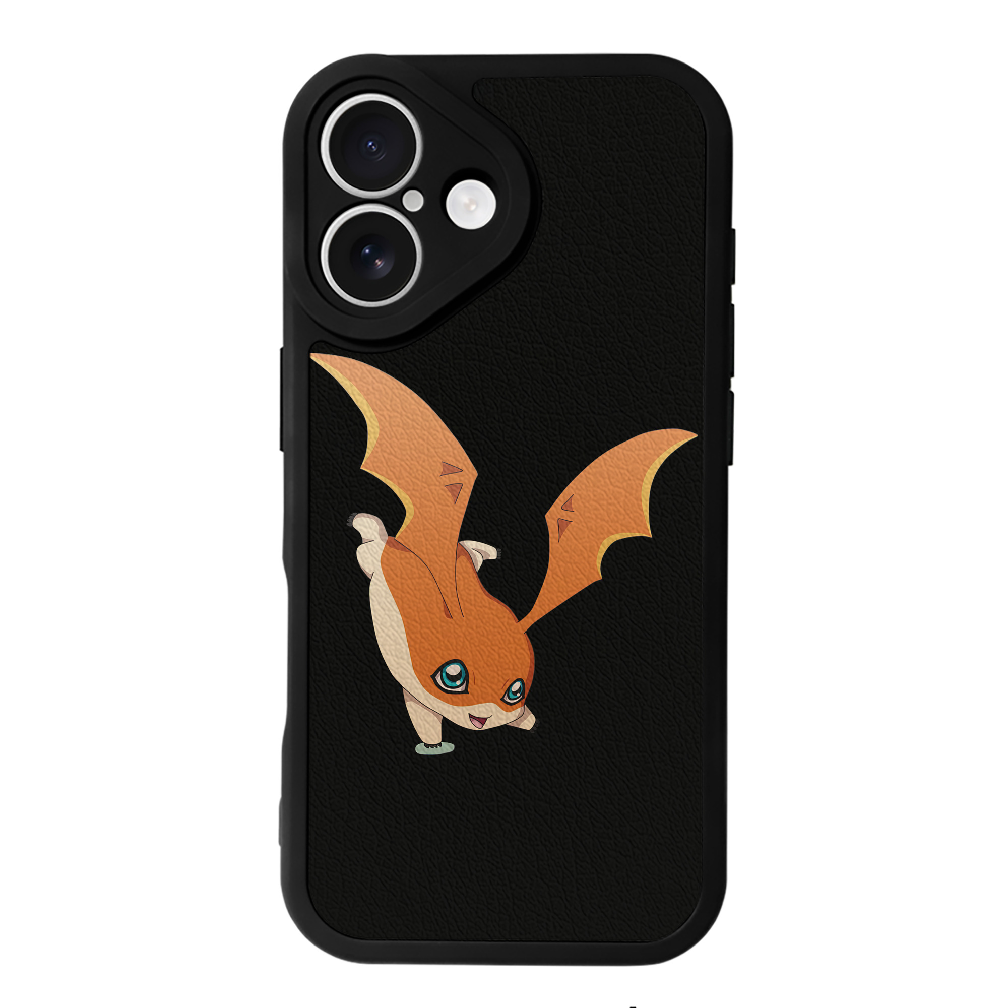 （画像用） Digimon デジタルモンスター/デジモン 【iPhone 16シリーズ対応】シリコンスマホケース（レザー調） 材質：シリコン